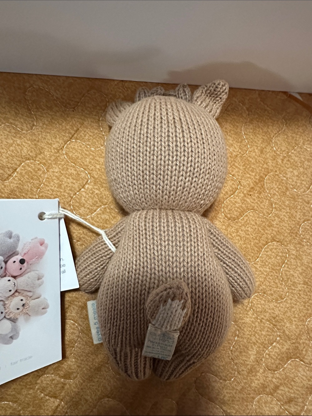 Plush Knit Deer Stuffed Animal - Brown - Picture 4 of 8